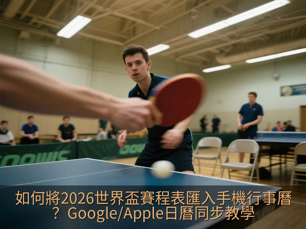 如何將2026世界盃賽程表匯入手機行事曆？Google/Apple日曆同步教學